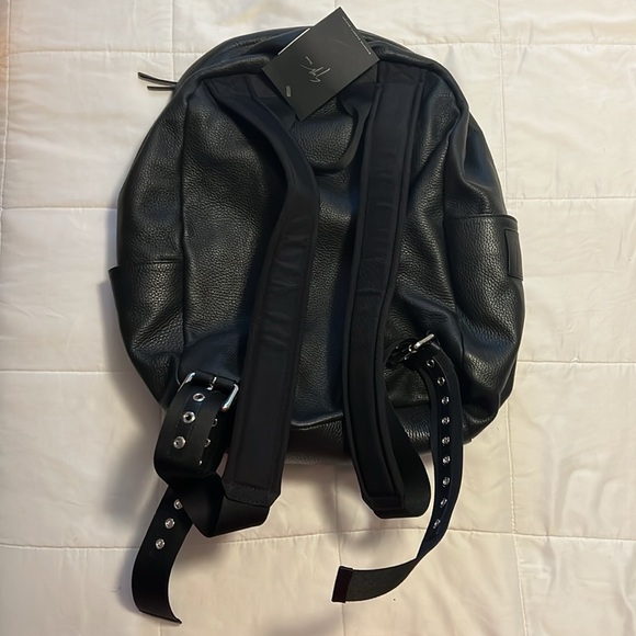 Giuseppe Zanotti design Brand New Black Leather backpack. NWT $1400 - Picture 5 of 13